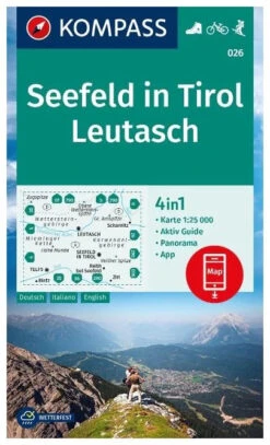 Kompass Carte Randonnée 026 Seefeld En Tirol, Leutasch
