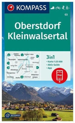 Kompass Carte Randonnée 03 Oberstdorf-Kleinwalsertal