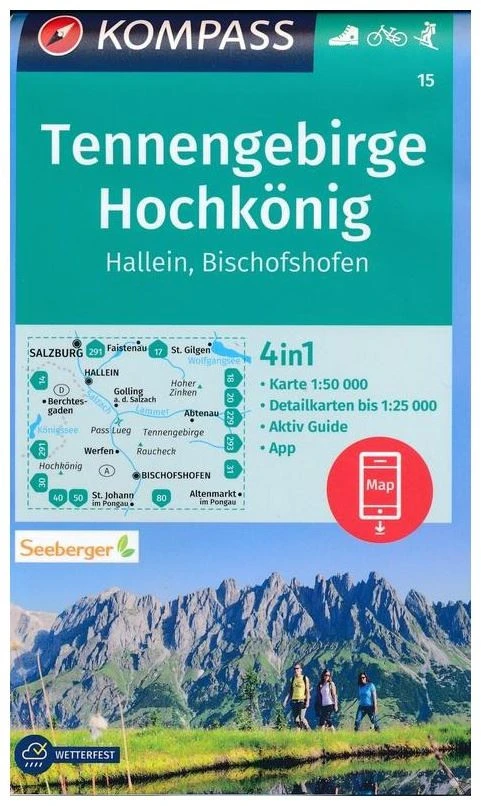 Kompass Carte Randonnée 15 Tennengebirge, Hochkönig, Hallein, Bischofshofe Kompass Carte Randonnée 15 Tennengebirge, Hochkönig, Hallein, Bischofshofe -Ski Promotions Magasin kompass wandelkaart 15 tennengebirge hochkonig hallein bischofshofe 0