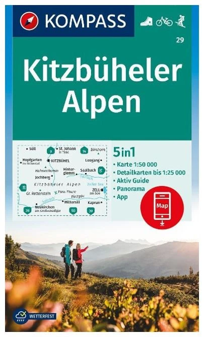 Kompass Carte Randonnée 29 Kitzbüheler Les Alpes Kompass Carte Randonnée 29 Kitzbüheler Les Alpes -Ski Promotions Magasin kompass wandelkaart 29 kitzbuheler alpen 0
