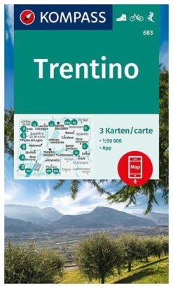 Kompass Carte Randonnée 683 Trentino